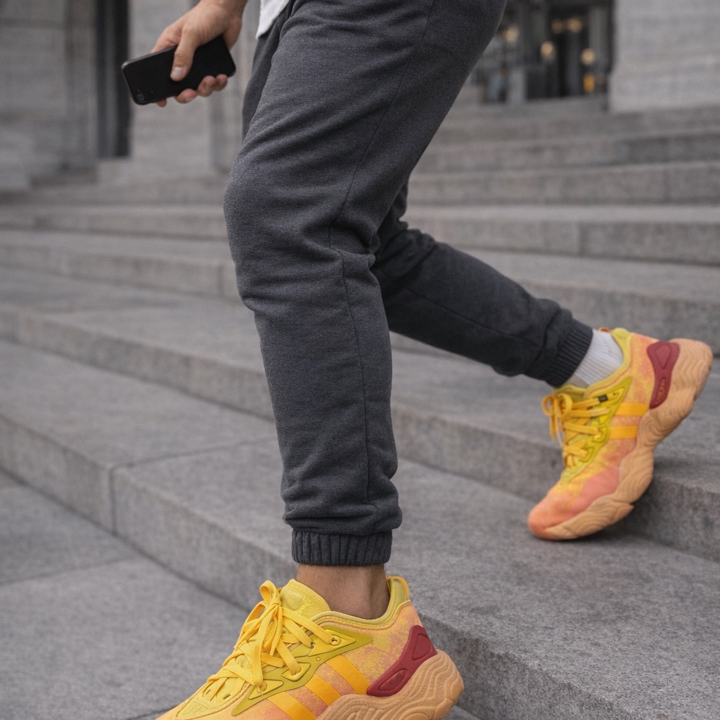 Adidas Ape 779001 Yellow Chunky Sneakers Men’s 10.5